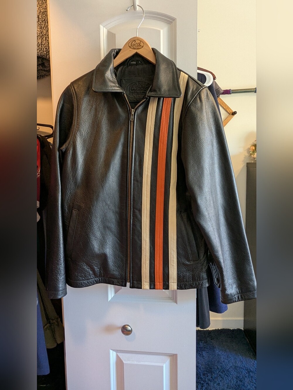Geek Squad Leather 5-Year Jacket (Badges & Tie NOT Included) - Vintage